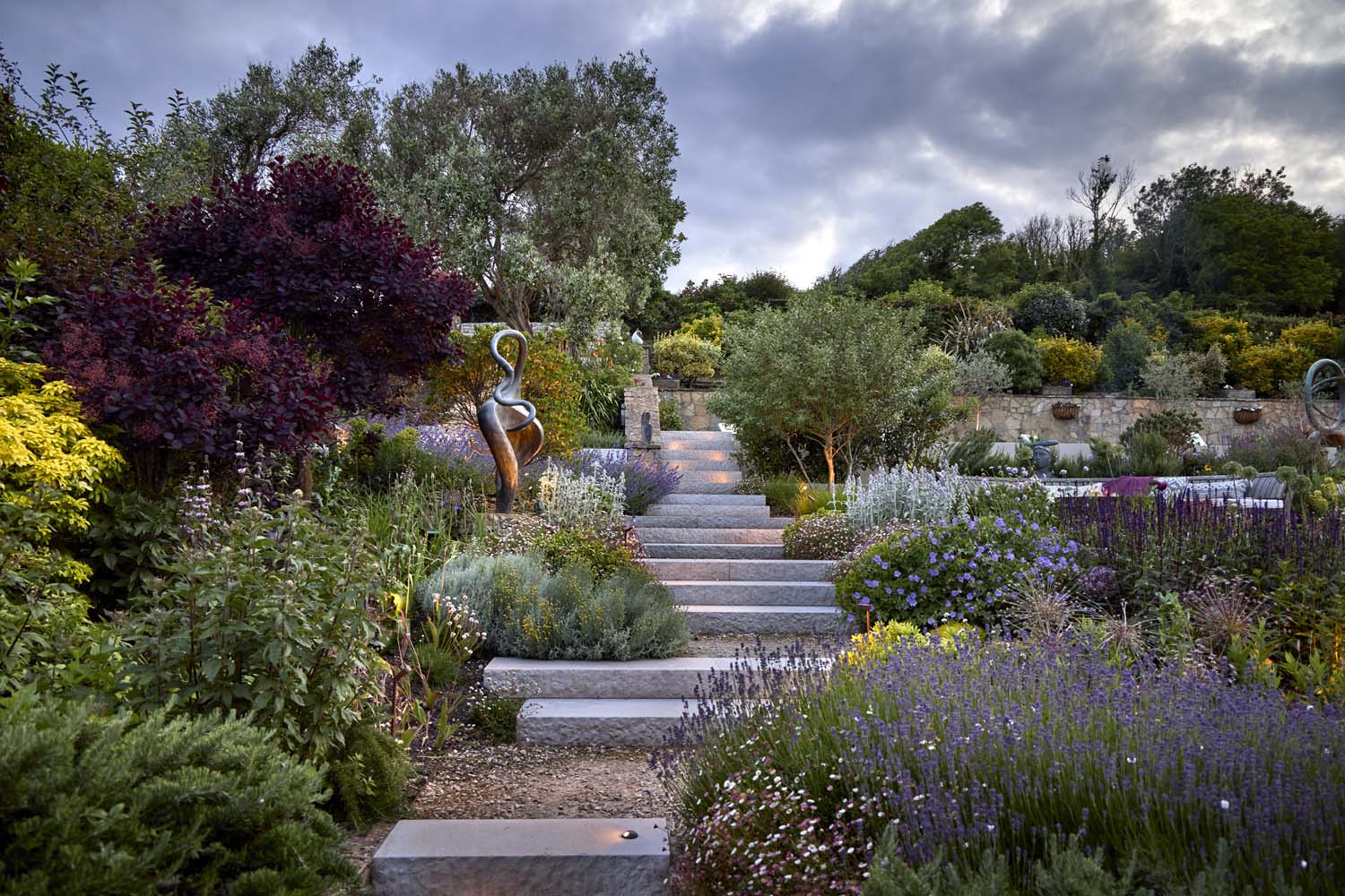 Exposed coastal garden